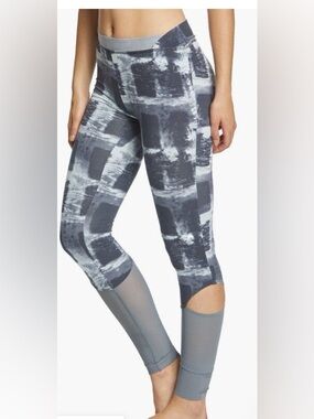 Free People Blue & Gray Tie-Dye Active Leggings